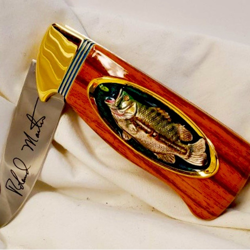 Roland Martin signature collectible fishing knife by the Franklin Mint